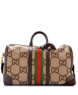 Large Savoy Web Convertible Duffle Bag Jumbo GG Canvas