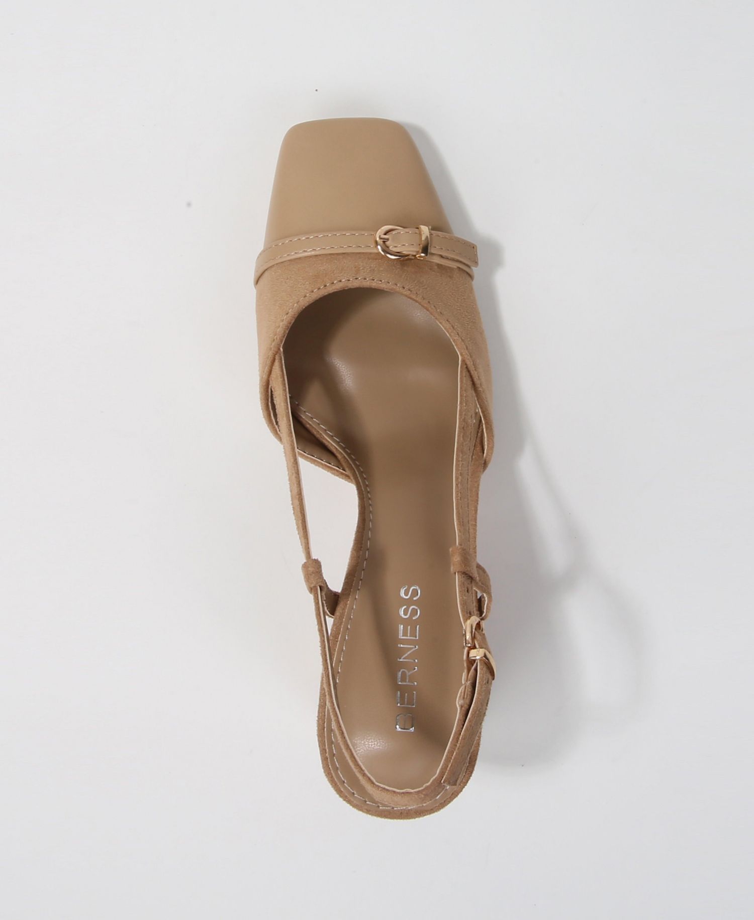 Geena Toe Cap Slingback with Buckle Accent