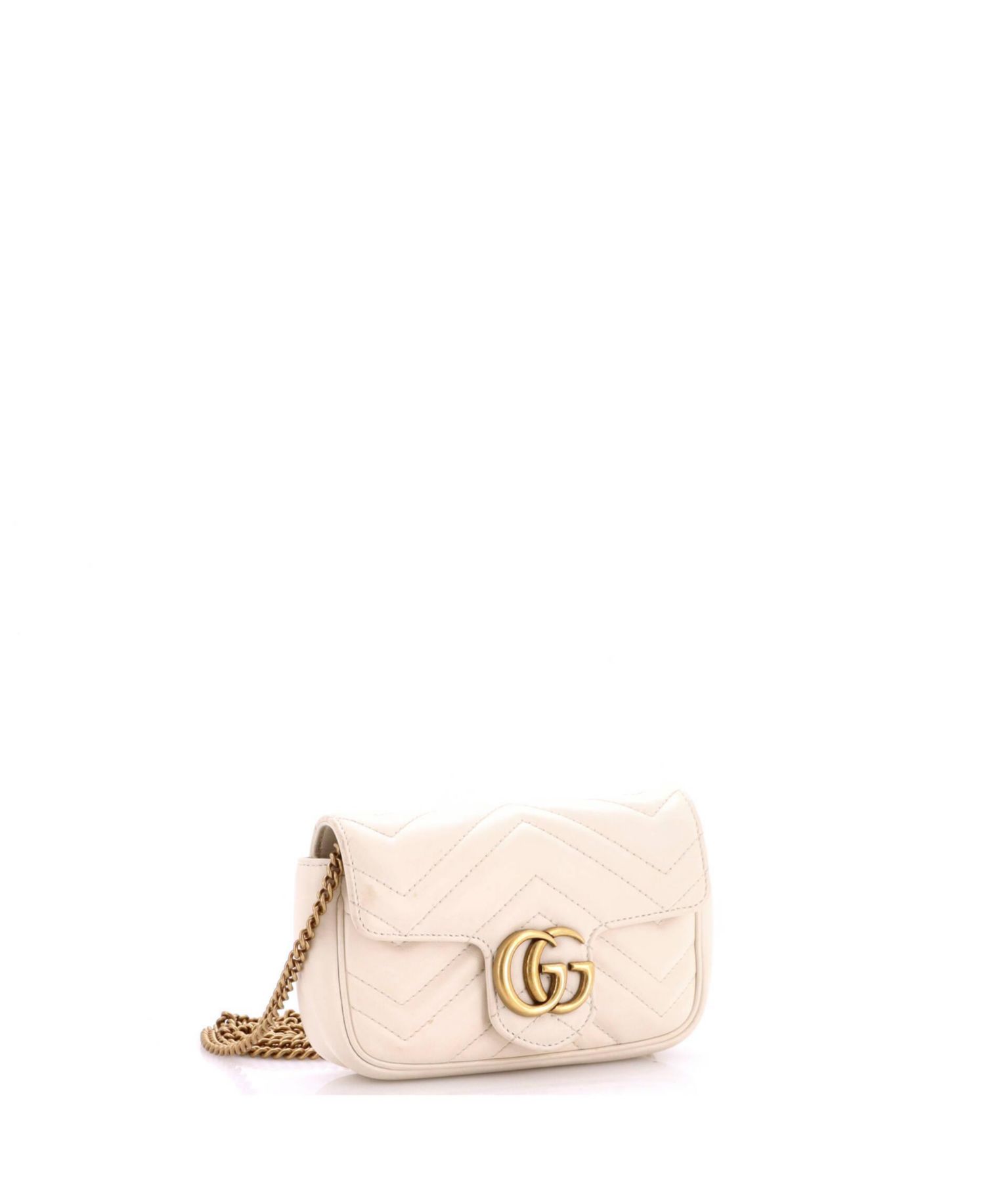 Super Mini GG Marmont Flap Bag Matelasse Leather
