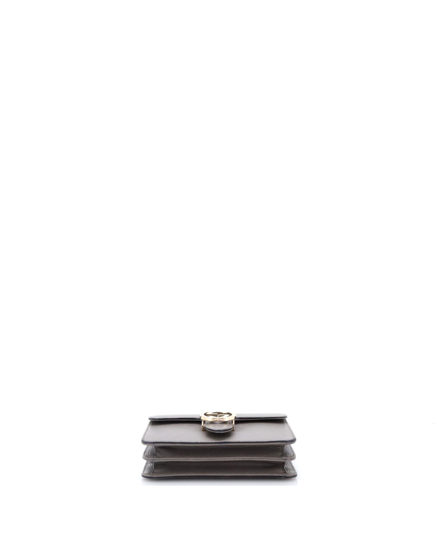 Small Interlocking Shoulder Bag Leather