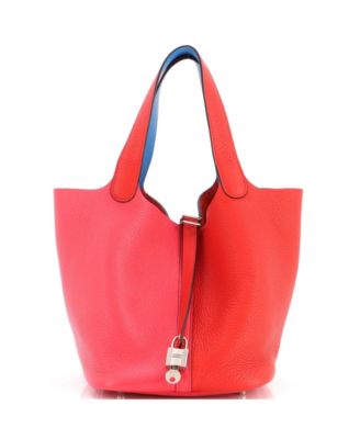 Pre-Owned Hermes MM Casaque Picotin Lock Bag Clemence
