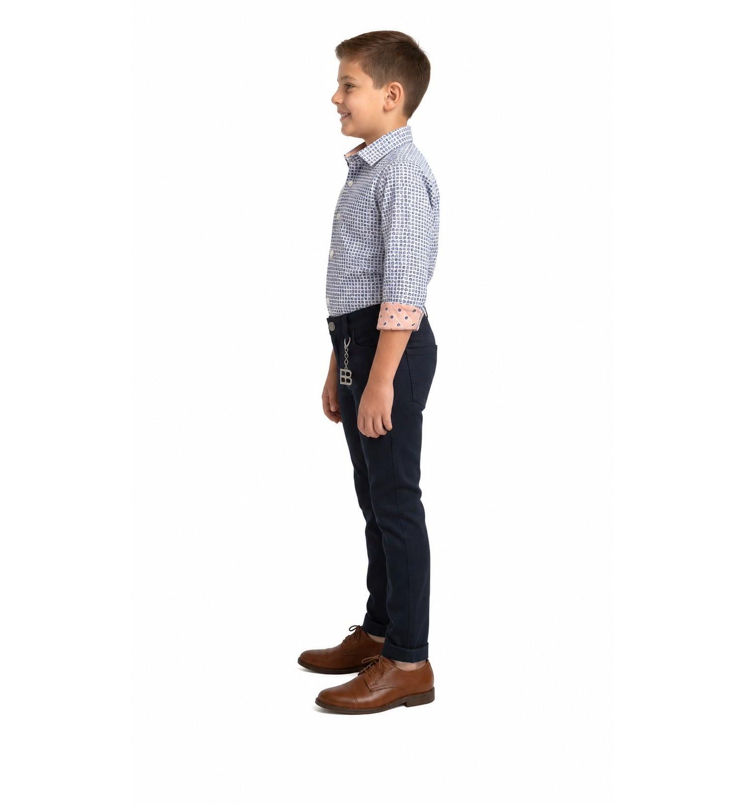 Little Boys Printed Button-Down Slim Fit Shirt