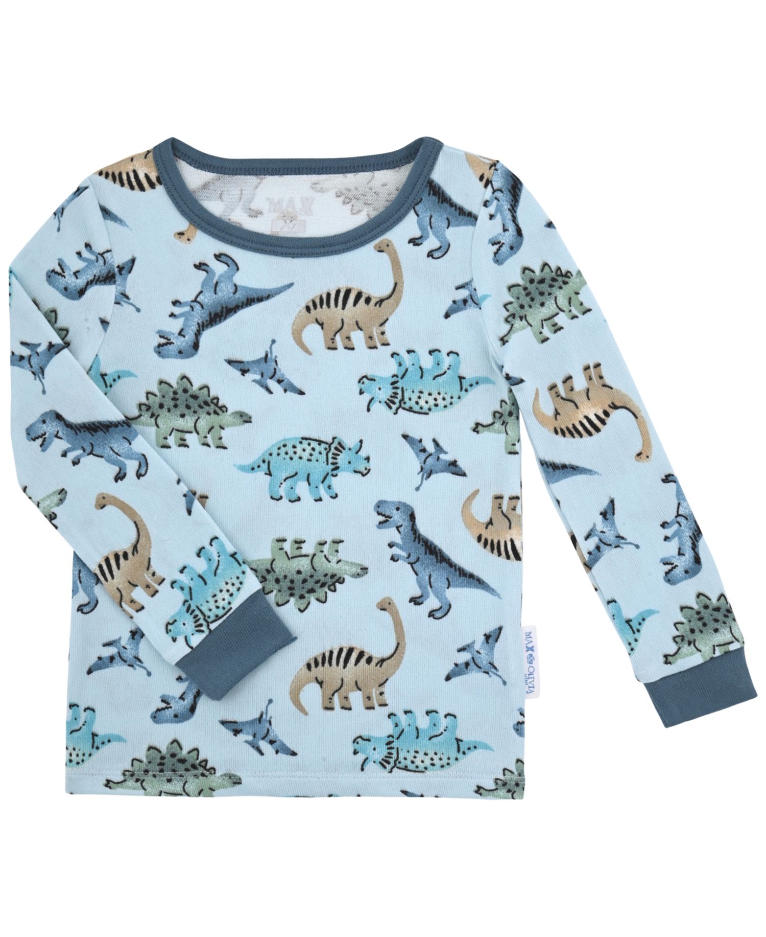 Boys' 12M-5T Dino Allover Print Pajama with Socks, 3-Piece Set