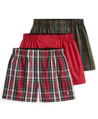Men's Classic-Fit Woven Boxer, 3-Pack