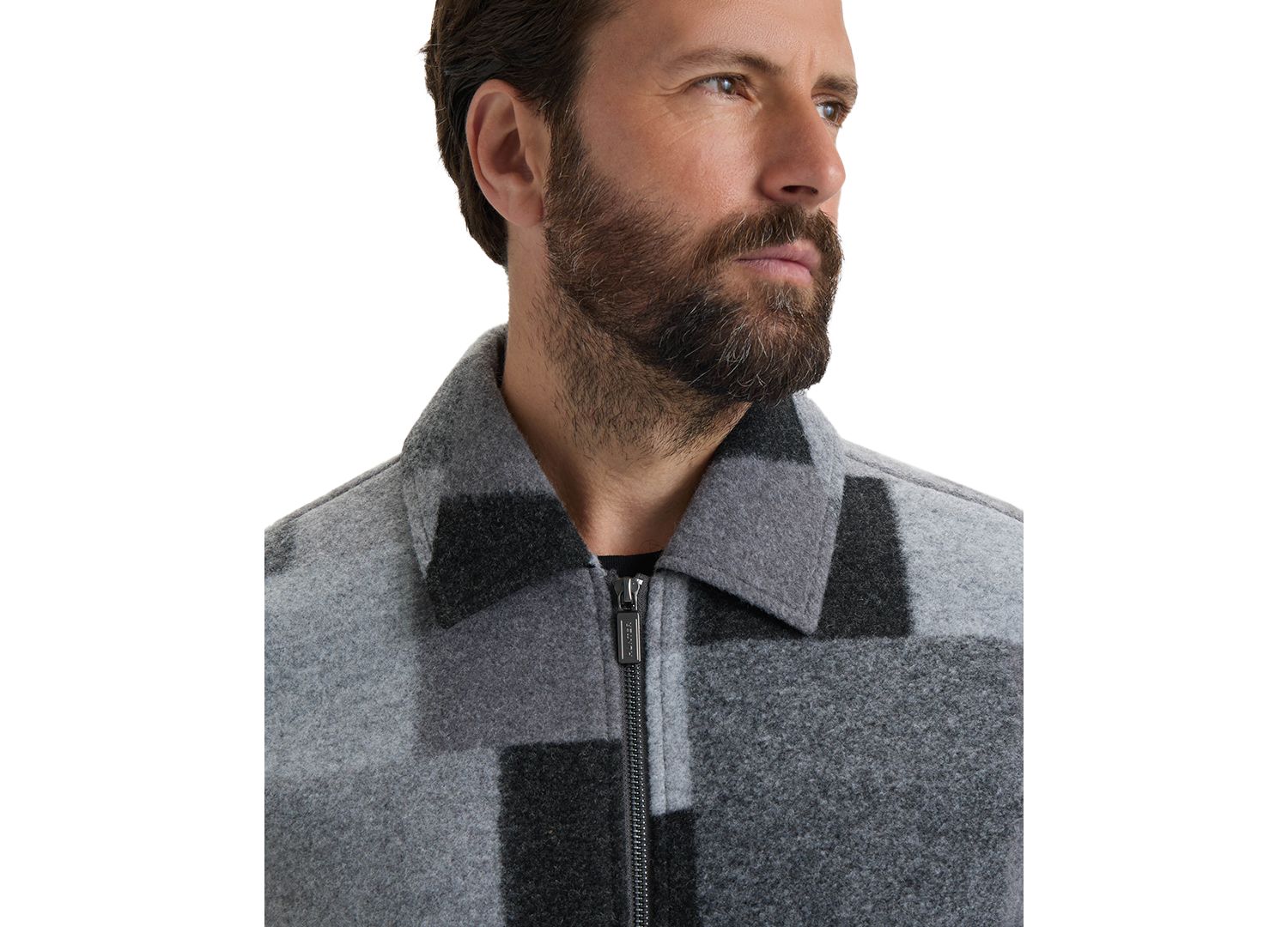 Men's Elias Boiled Wool Zip-Up Regular-Fit Jacket
