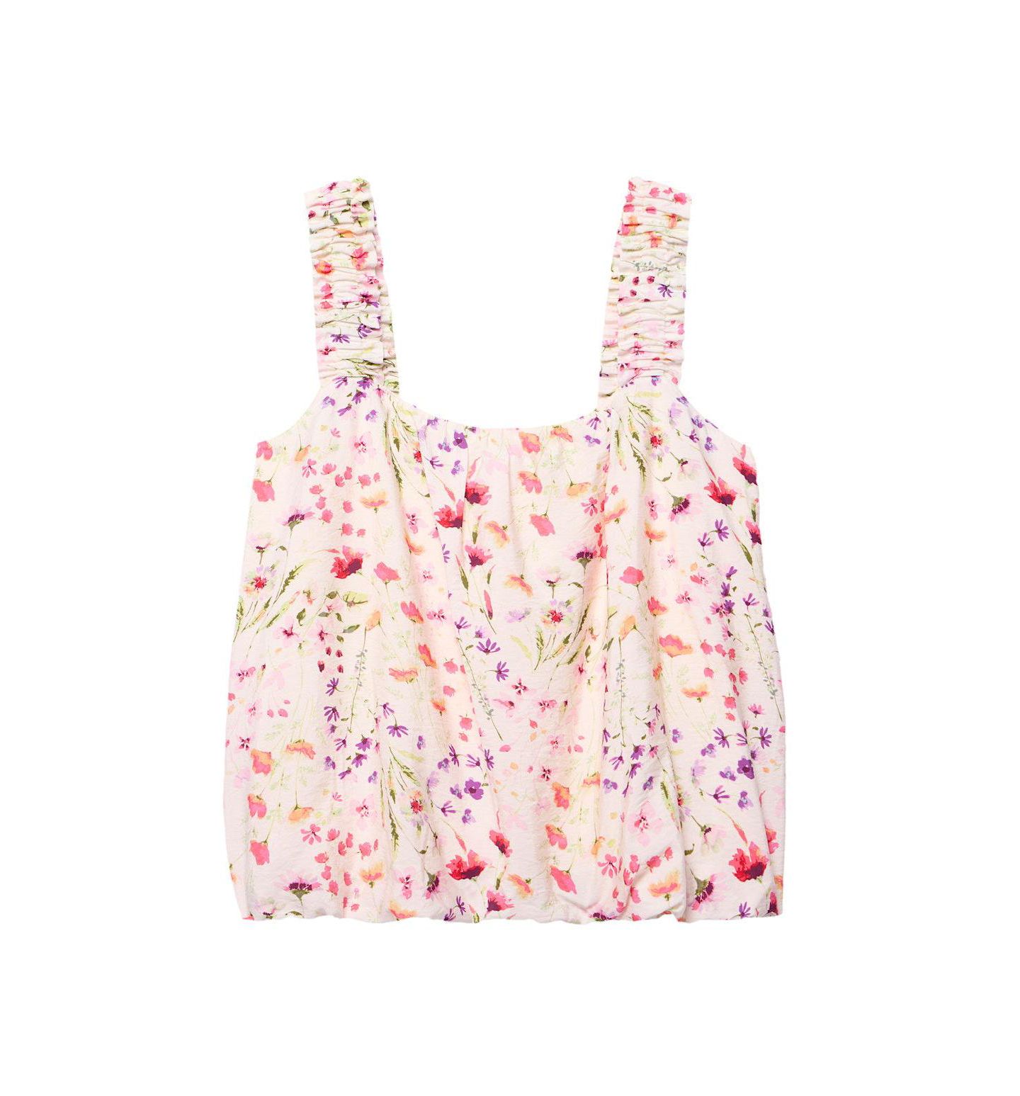 Женский топ Mint Velvet Sleeveless Square Neck Floral-Print, цвет: Розовый — фото 7
