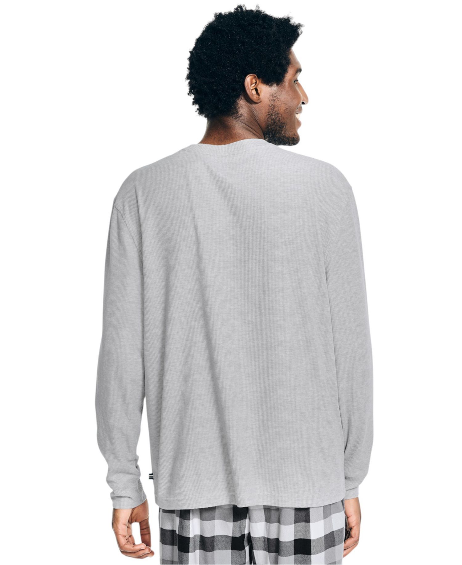 Men's Long-Sleeve Crewneck Pajama T-Shirt