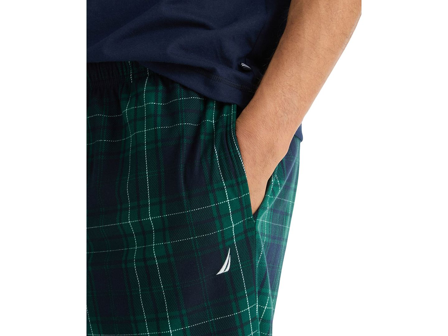 Пижамные брюки Classic-Fit для мужчин, флис — Nautica, цвет: Kelp Seas — фото 3