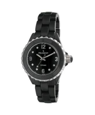Women's 36mm Genuine Ceramic Watch with Sport Bezel