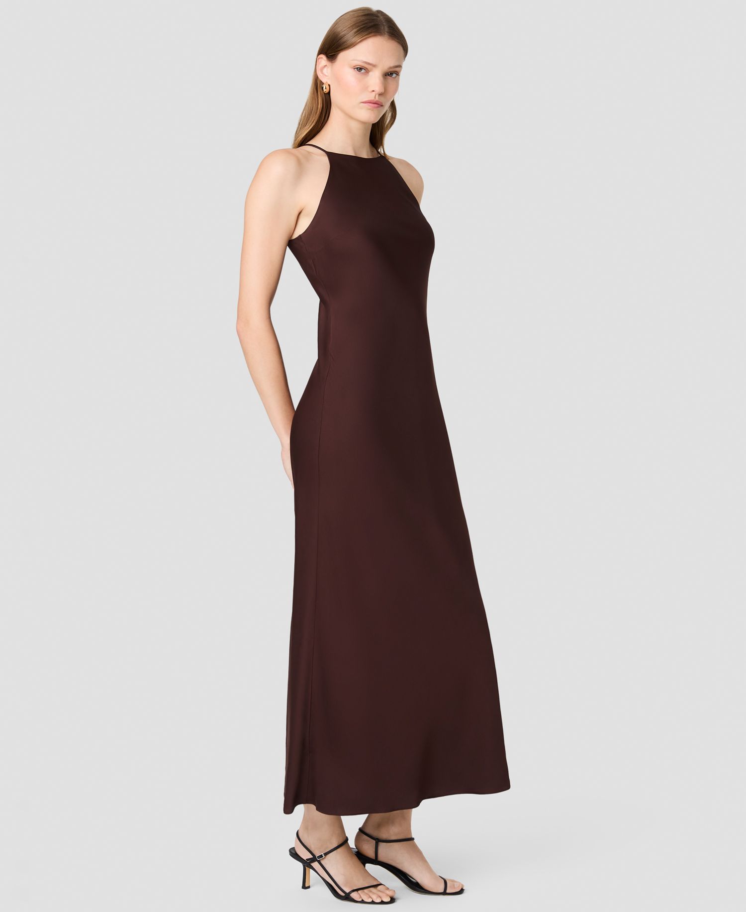 Women's Ennis Satin Halter Maxi Dress