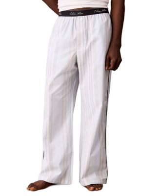 Men's Cotton Poplin Script Regular-Fit Pajama Pants
