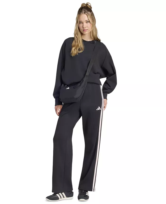 Women's Essentials 3-Stripes Fleece Slim Pants - thumbnail 8