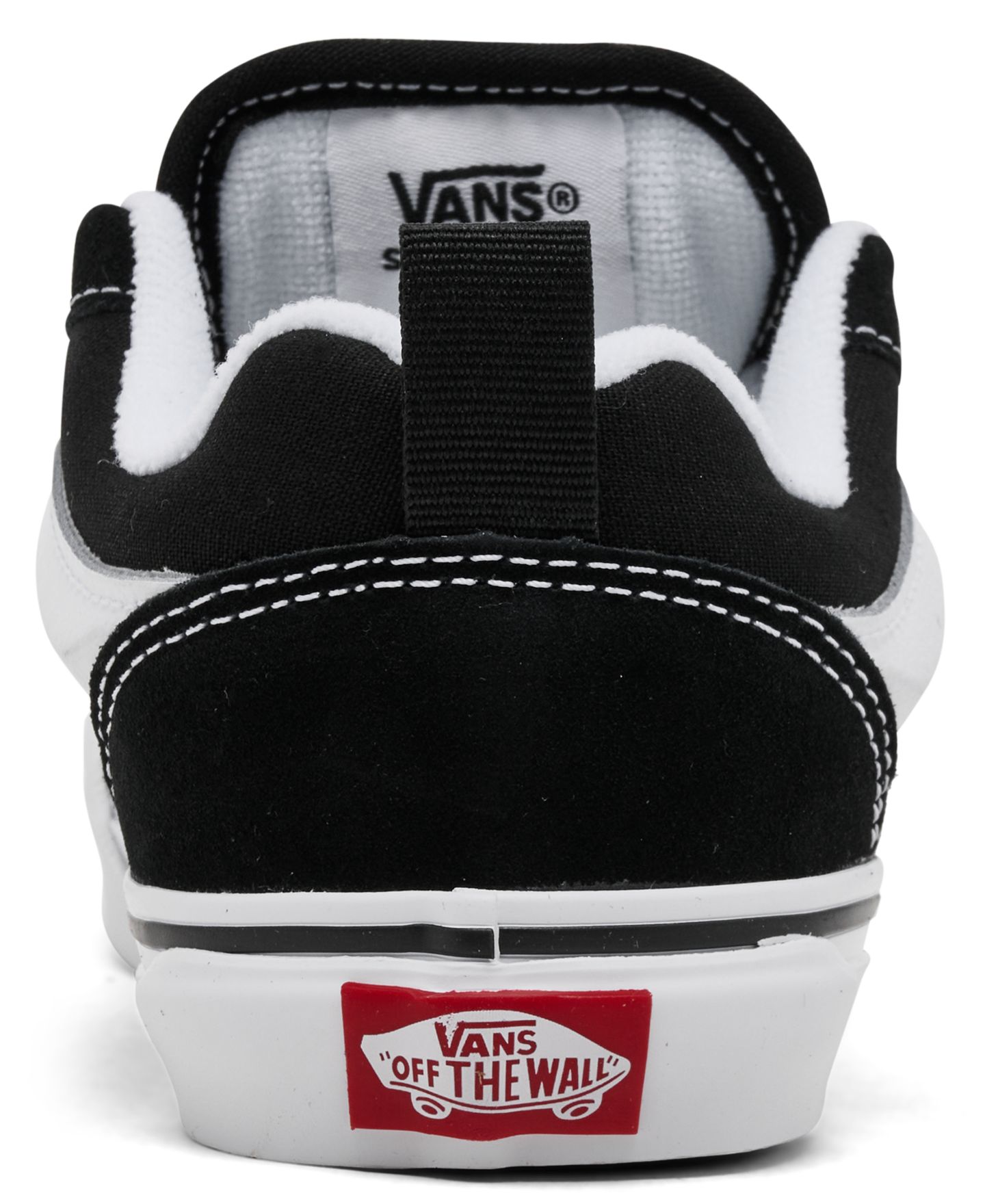 Детские кроссовки Vans Little Kids Knu Skool Lifestyle, цвет: Чёрный / Белый — фото 4