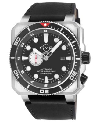 Men's Swiss Made XO Submarine Swiss Automatic Italian oiled Leather Strap Watch