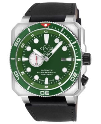 Men's Swiss Made XO Submarine Swiss Automatic Italian oiled Leather Strap Watch