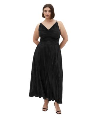 Women's Kamila Cowl Neck Metallic Dress