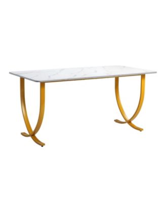 Large Executive Computer Desk, Modern Office Workstation for Conference Room and Home Office