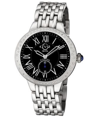Women's Astor Swiss Quartz Silver Stainless Steel Bracelet Diamond Watch