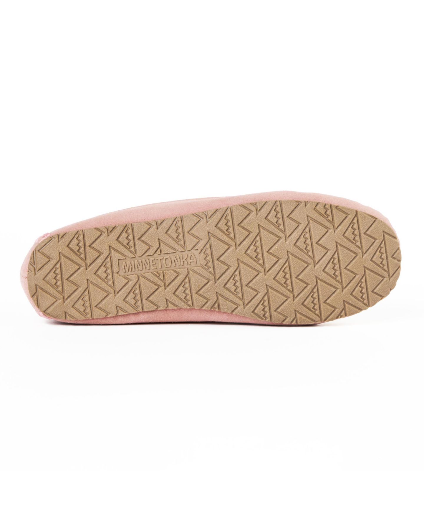 Женские тапочки Minnetonka Cosi Venetian Suede Sparkle Knit Slippers, цвет: Розовый — фото 8