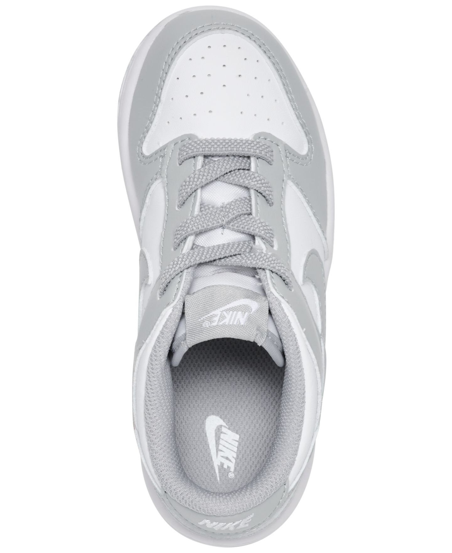 Детские кроссовки Nike Dunk Low Elastic Lace Lifestyle, цвет: Белый / Серый — фото 5