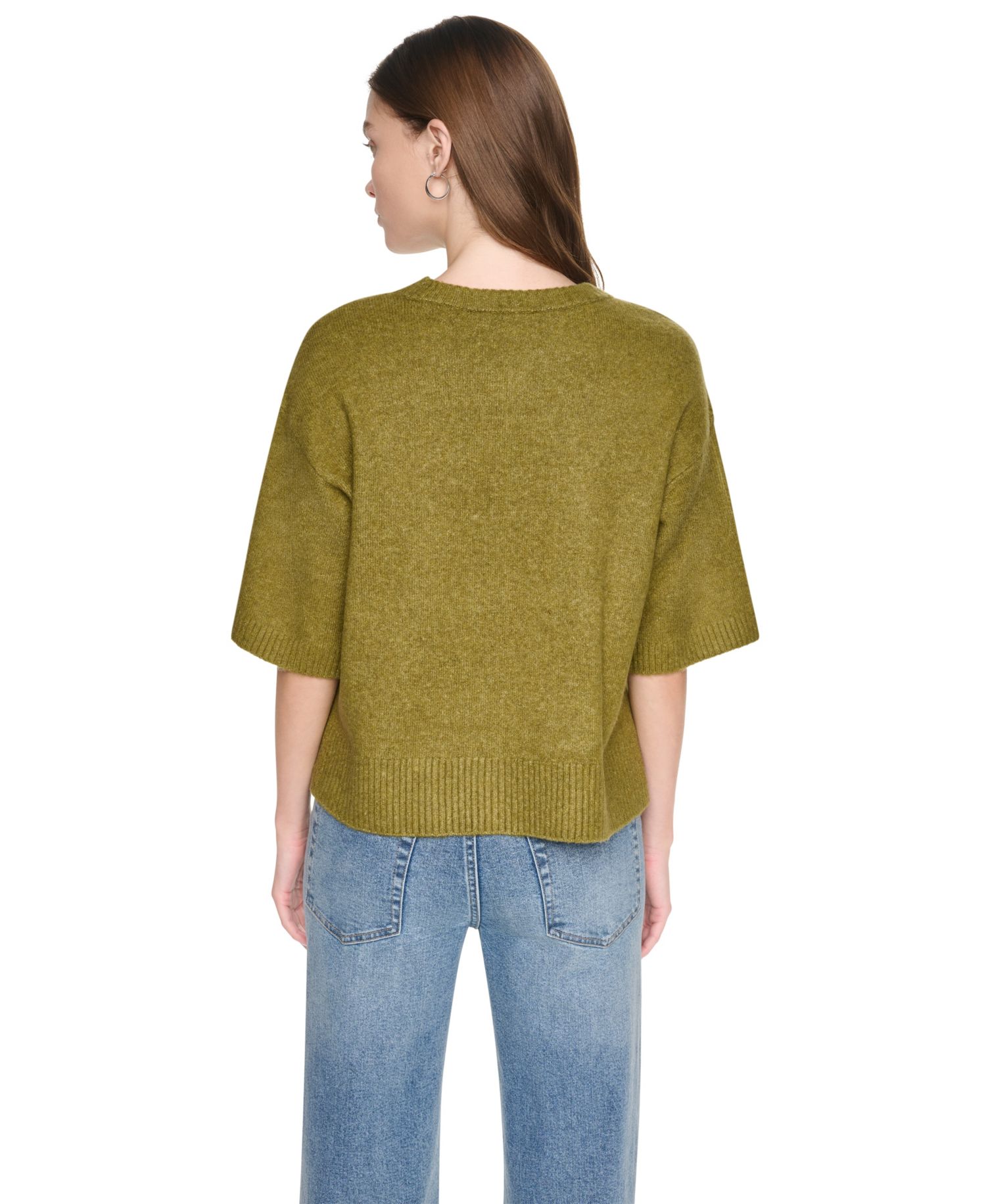 Petite Short-Sleeve Pullover Sweater