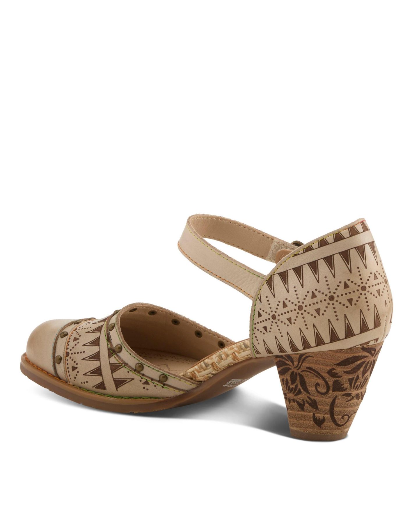 L'Artiste Women's Niobella Mary Jane with Hand-Painted Leather, цвет: Бежевый — фото 7