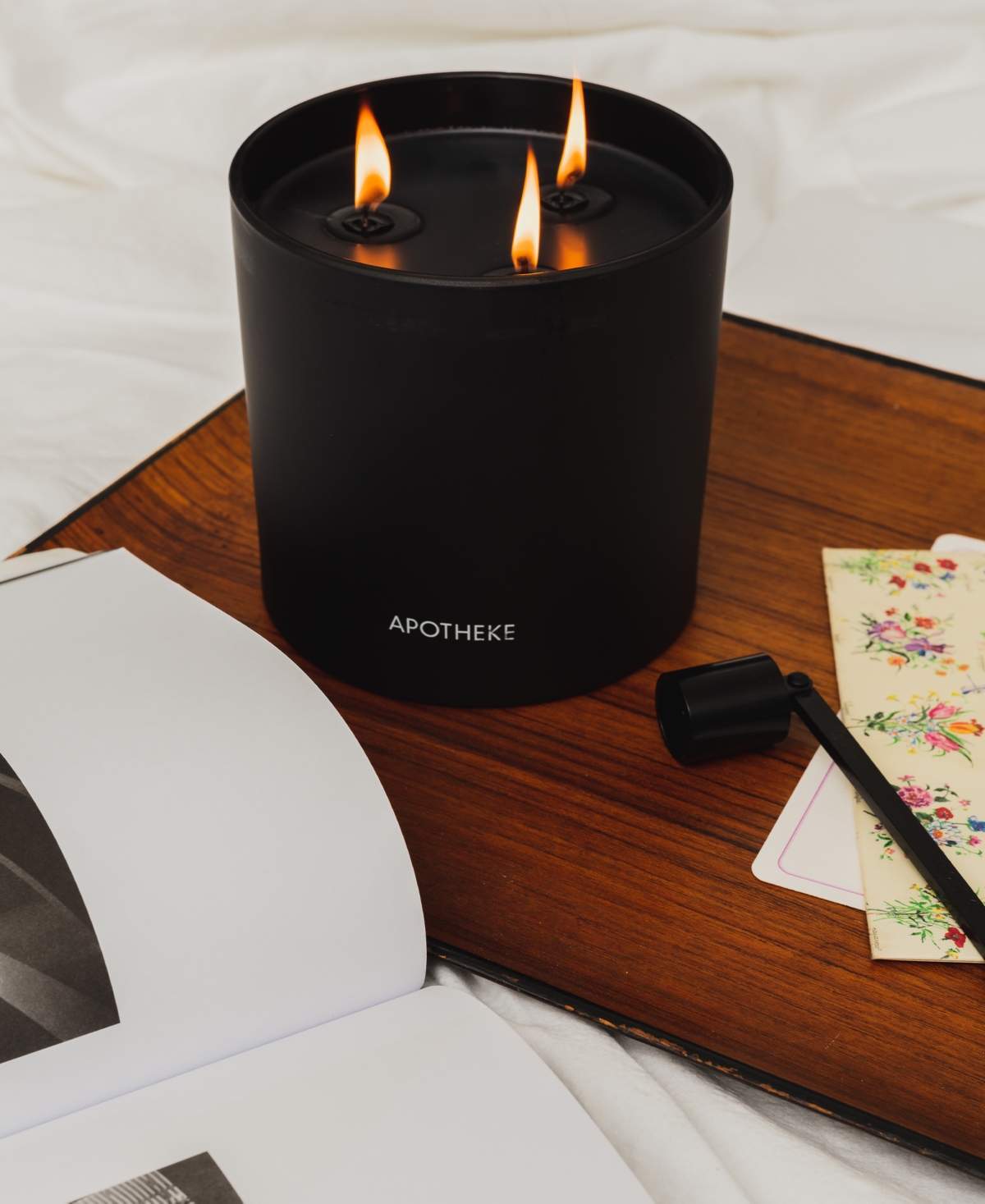 Apotheke Charcoal 3-Wick Scented Candle, 0.26 oz.