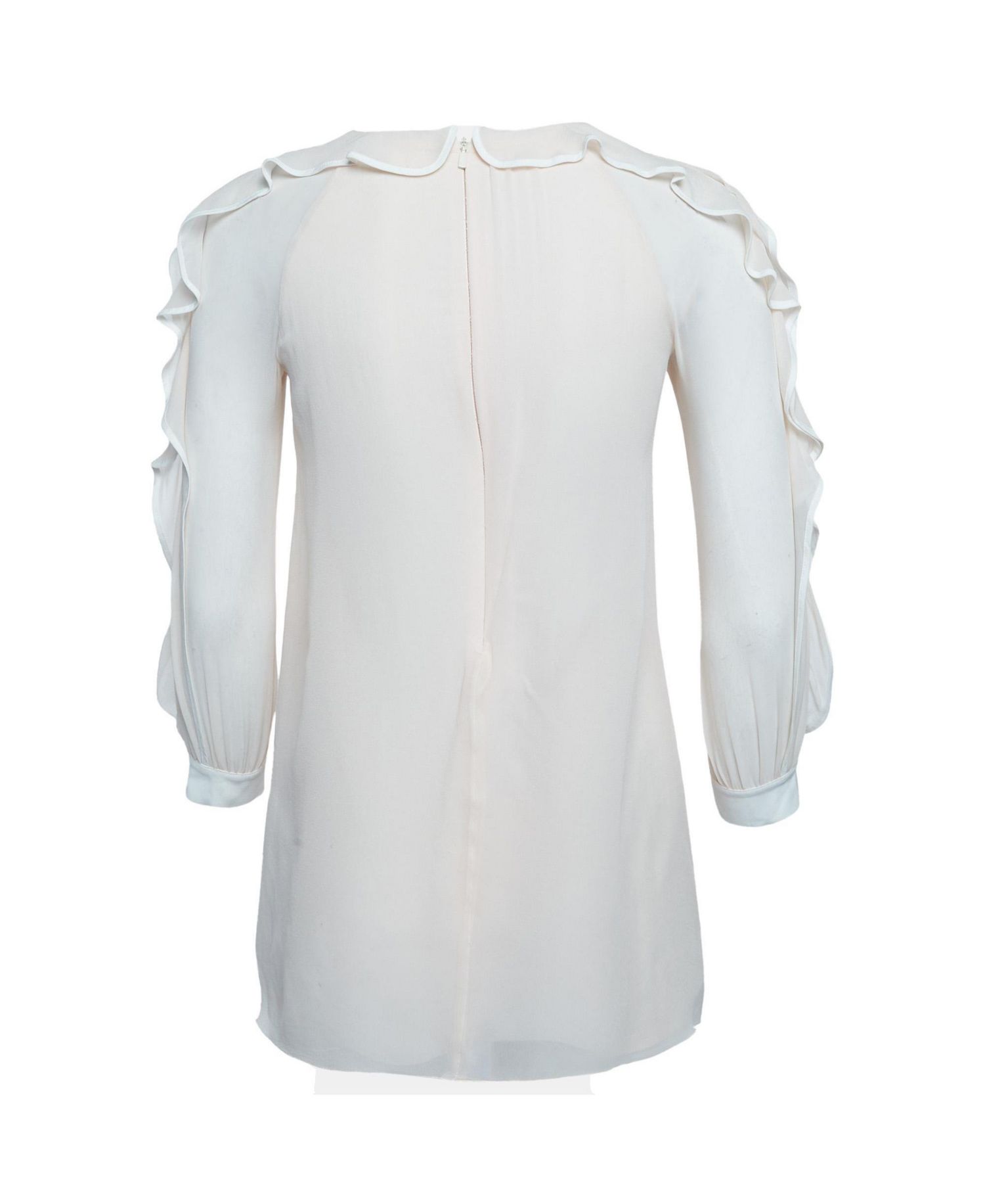 Women's Ruffle Trim Chiffon Blouse