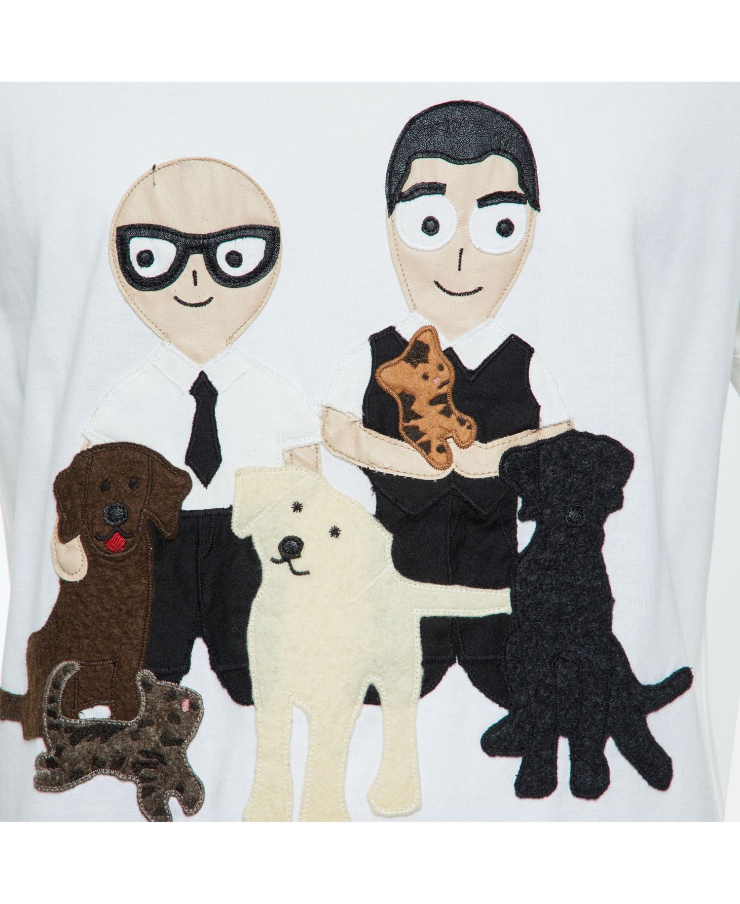 Women's DG Family Applique Cotton T-Shirt