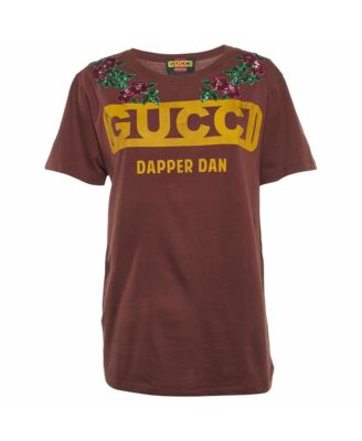 Women's Dapper Dan Sequin-Embellished Logo T-Shirt