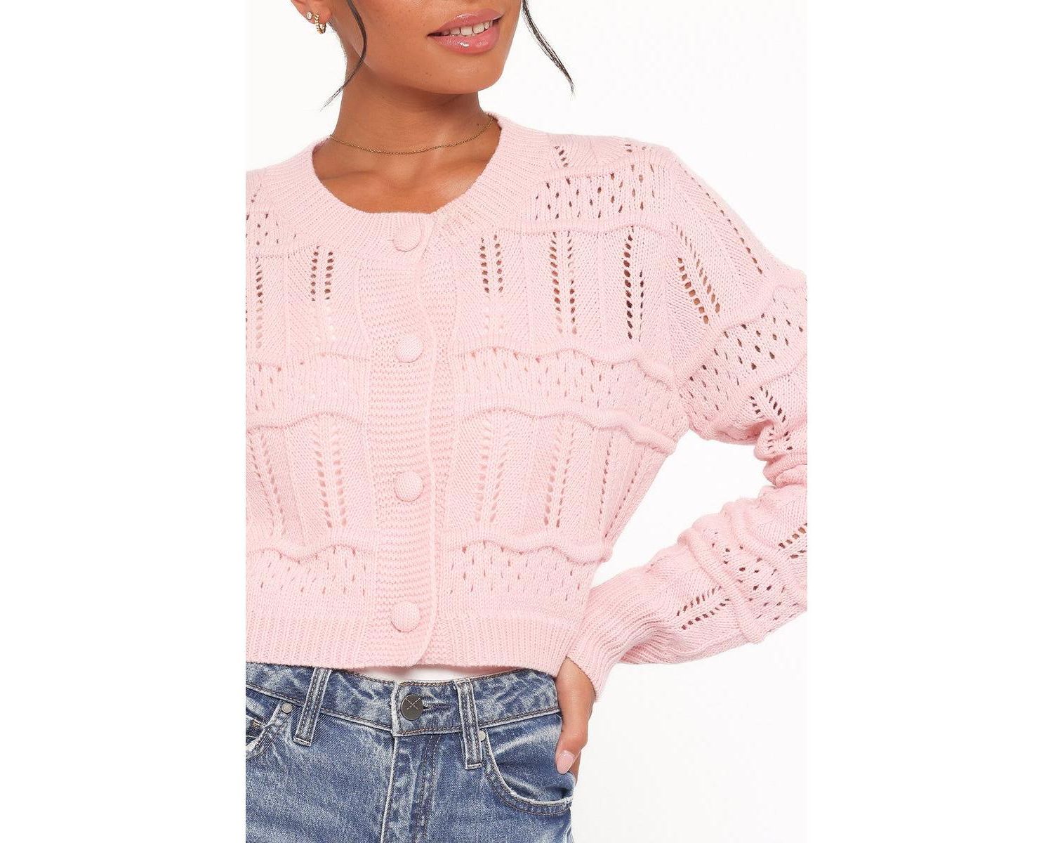 Women's Aidy Crop Button Front Cardigan