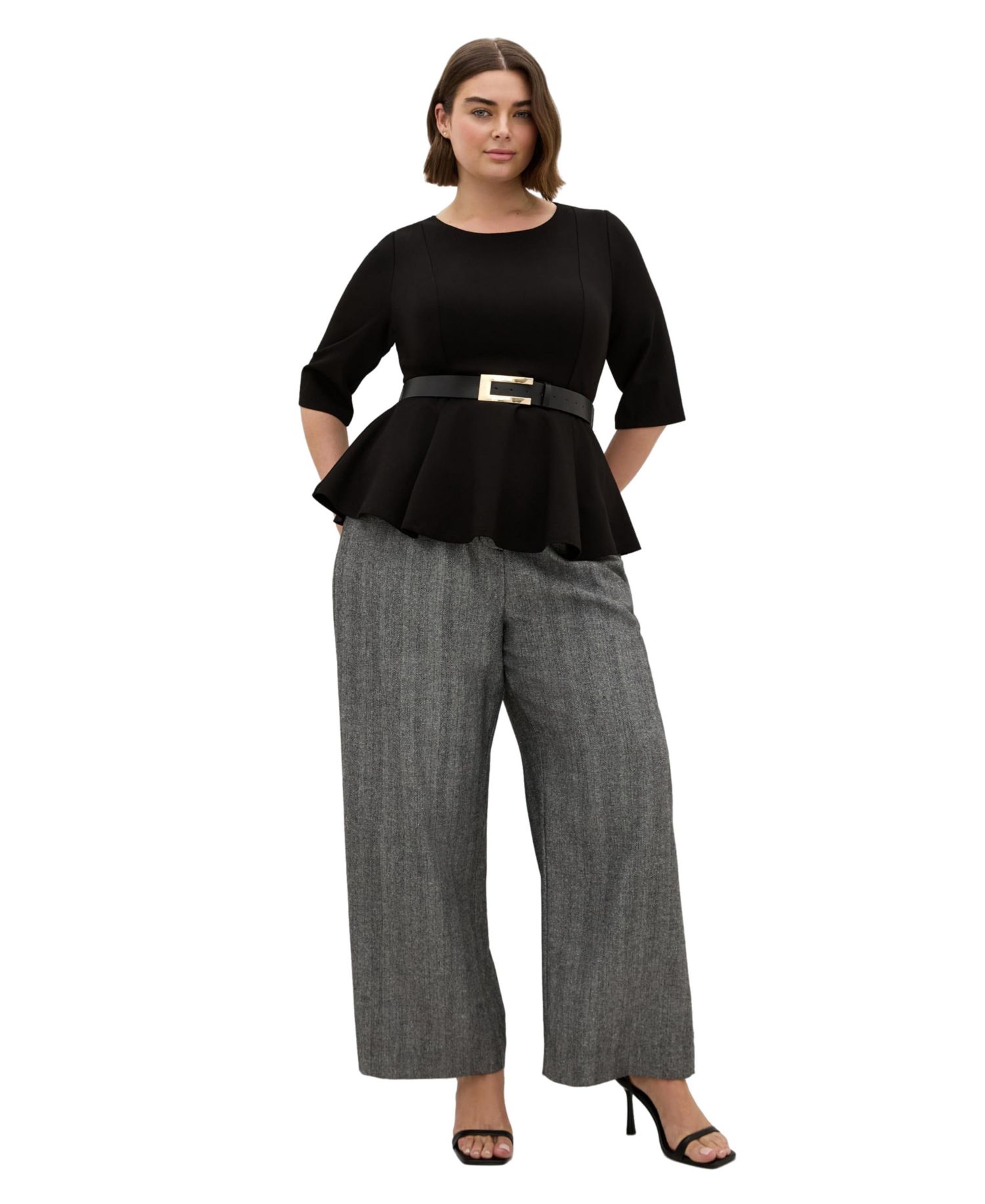 Women's Paige Belted Peplum Top