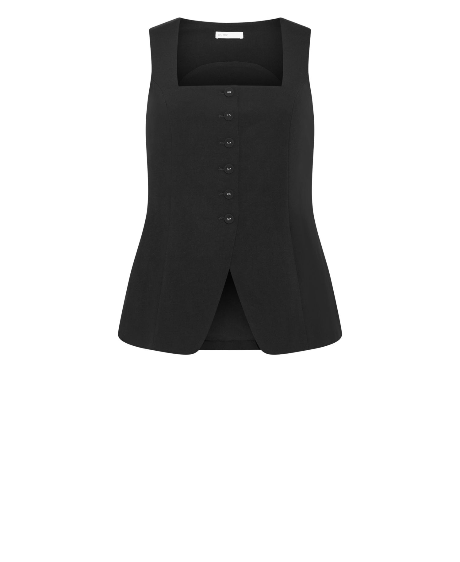 Plus Size Jaz Square-Neckline Sleeveless Vest