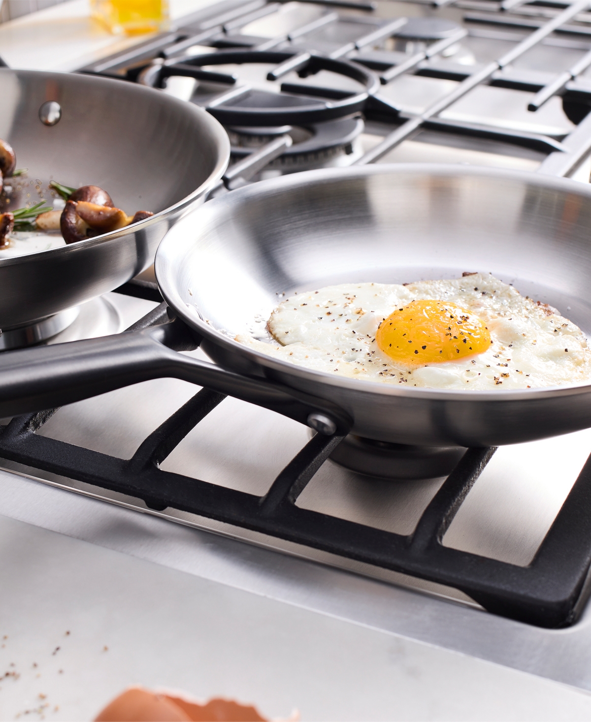 Zwilling Milano 2-Piece Tri-Ply Stainless Steel Fry Pan Set