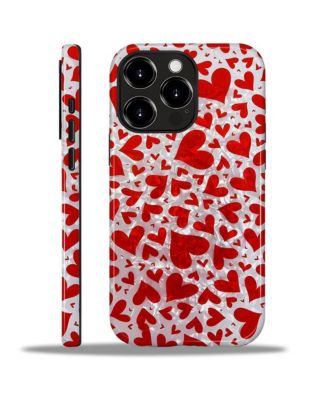 Phone Case Compatible with Apple iPhone, 2-Layer Durable, Crush Hearts