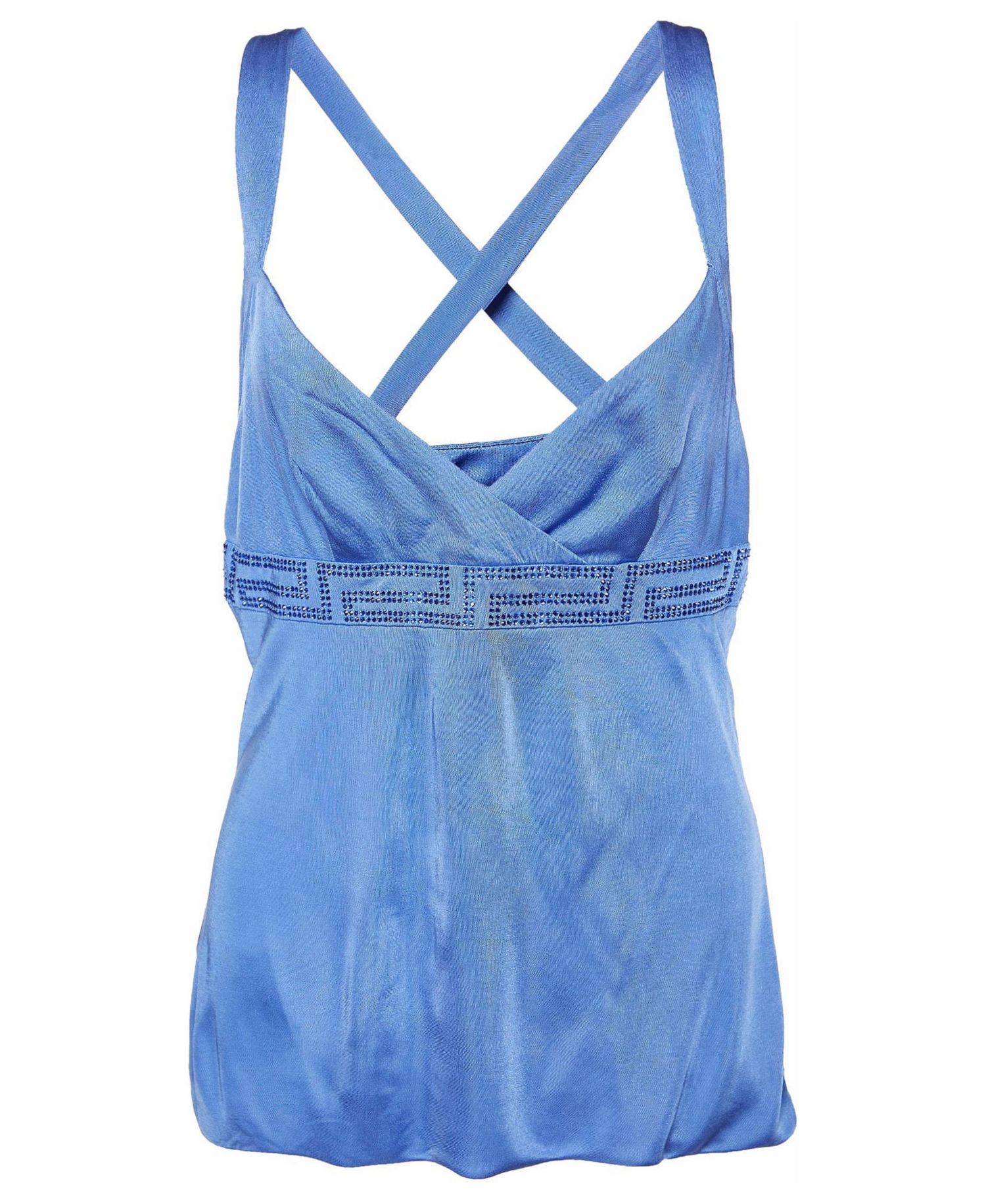 Women's Crystal Greca Embellished Jersey Tank Top