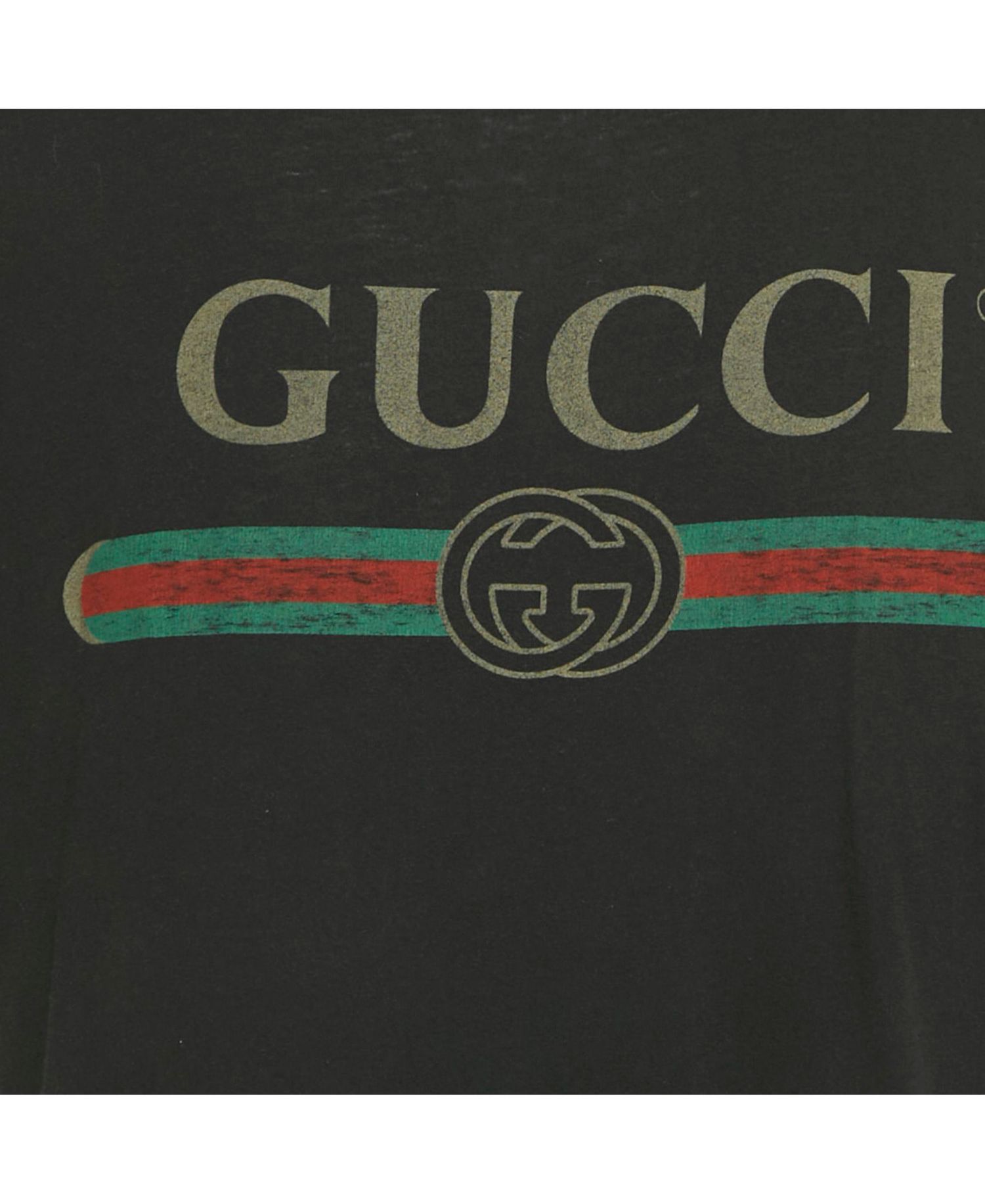 Women's Distressed Logo Cotton T-Shirt