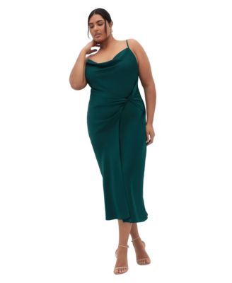 Plus Size Adelina Twist Slip Dress