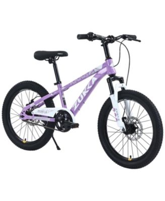 20-Inch Dual Disc Brakes Adjustable Seat and Handlebar Mountain Bike, Ages 7-10