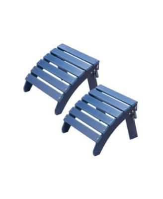2 Pack Folding Outdoor Footrest Ottomans for Adirondack Chairs