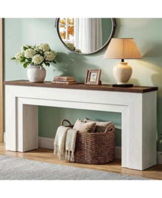 70.9" Narrow Console Table, Wooden Long Sofa Table