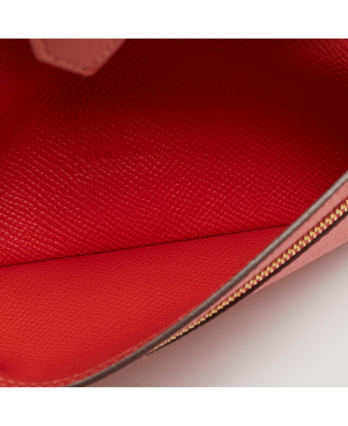 Pre-Owned Hermes Women's Bearn Gusset Rose Jaipur Epsom Leather Continental Wallet