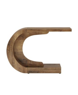 Modern C Shaped Console Table for Entryway Hallway and Living Room