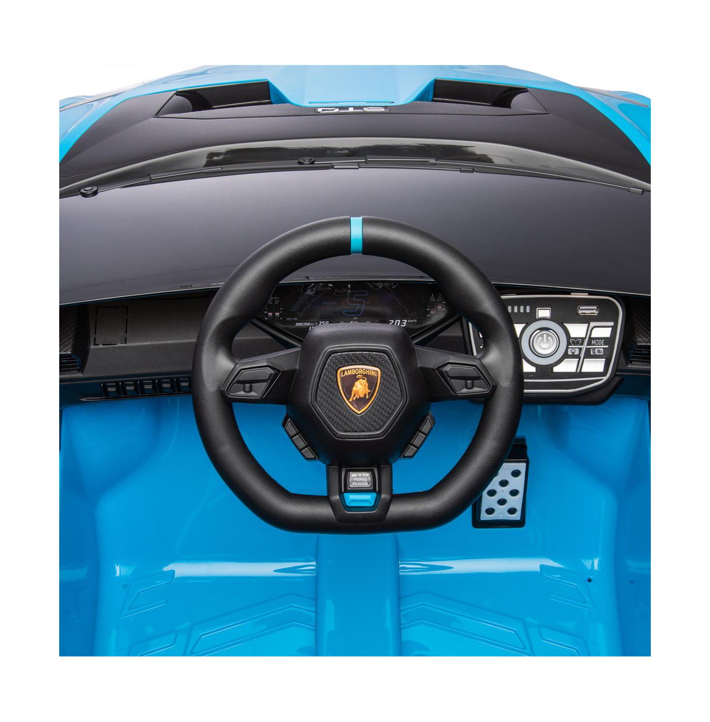 Детская игрушка YOBTOP 24V Kids Electric Ride-On Drift Car with 360-Degree Drift, LED Lights, Ages 3-6, цвет: Синий — фото 6