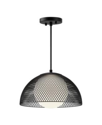 Haven 12-in Gold/Opal Matte Glass 1 Light Socket Pendant
