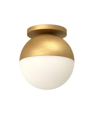 Monae 10-in Glass 1 Light Flush Mount