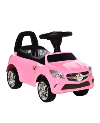 Kids Ride On Push Car - Foot-to-Floor Walking Sliding Toy Car for Toddler, Working Horn Music Headlights and Storage