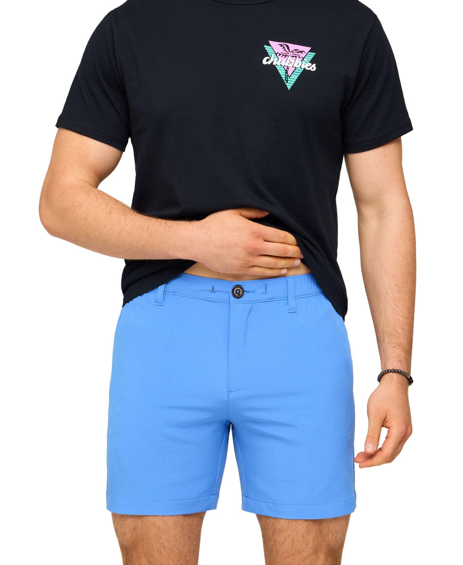 Men's The Bluebells Everywear Hybrid Elastic-Waist Stretch Shorts, 6" Inseam