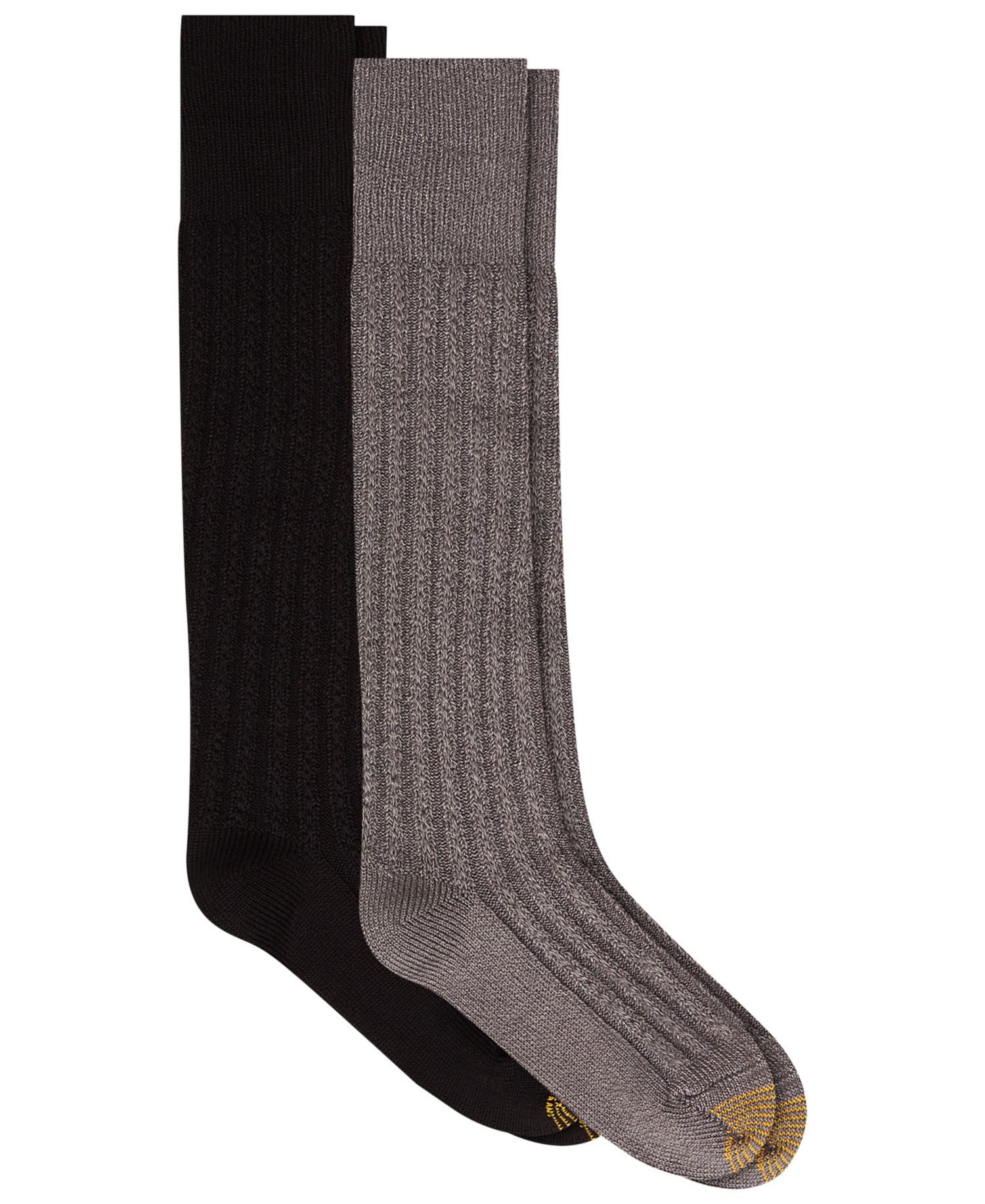 Women's Over-the-Knee Tuckstitch Reinforced Toe Socks, 2-Pack