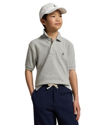 8-20 Boys' Cotton Mesh Logo Polo Shirt